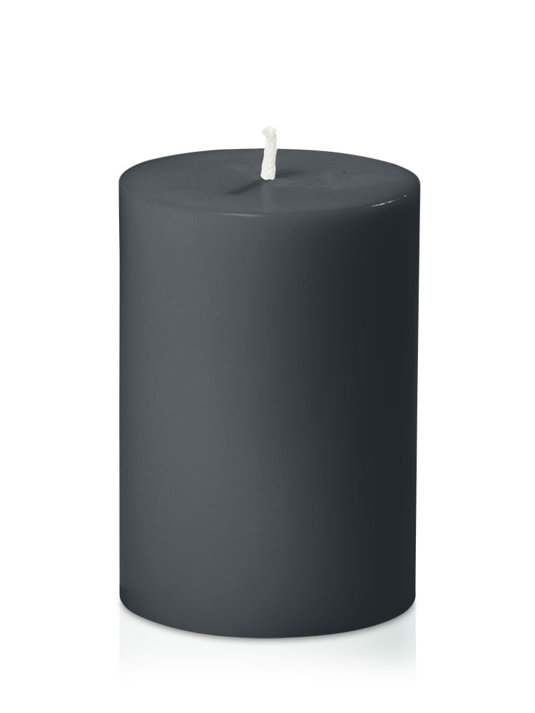 Image of Charcoal coloured Pillar Candle